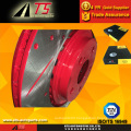 Red coating anti-rust brake rotor rust proof